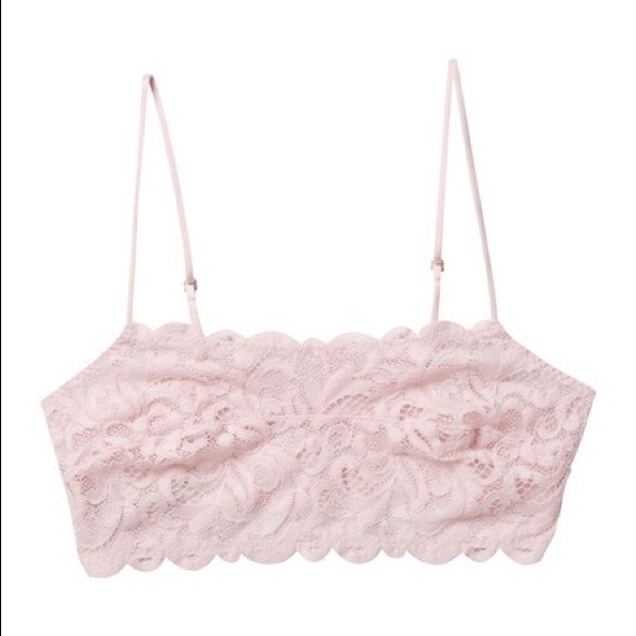 SOLDFree People Reese Lace Bralette in Powder Pink - Picture 2 of 6